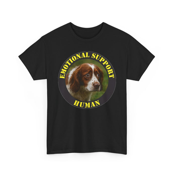 Emotional Support Human T-Shirt — Cute Spaniel Pet Therapy Tee