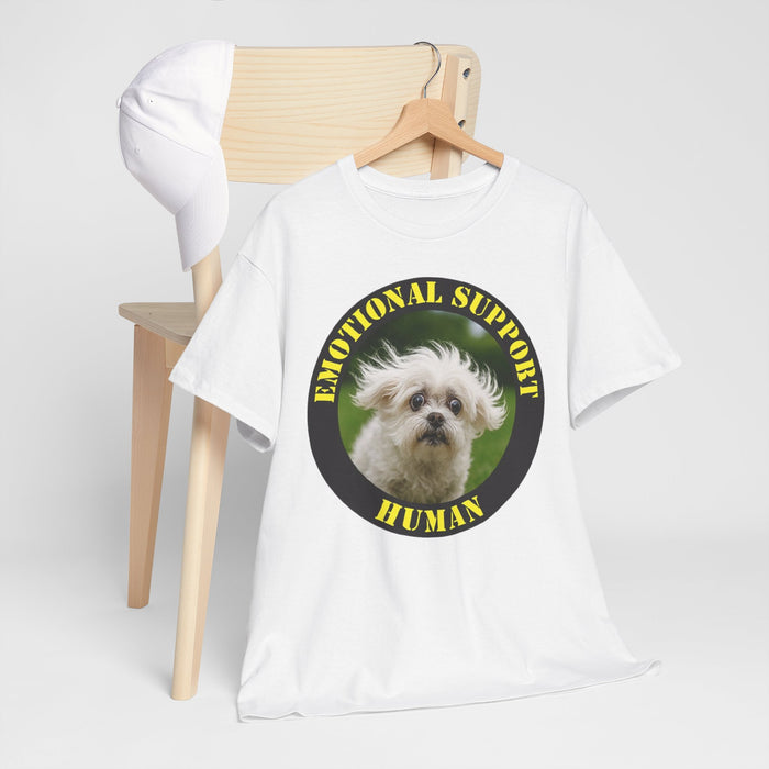 Emotional Support Human T-Shirt — Cute Dog Pet Lover Tee
