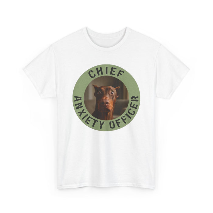Chief Anxiety Officer T-Shirt – Funny Dog Graphic Tee