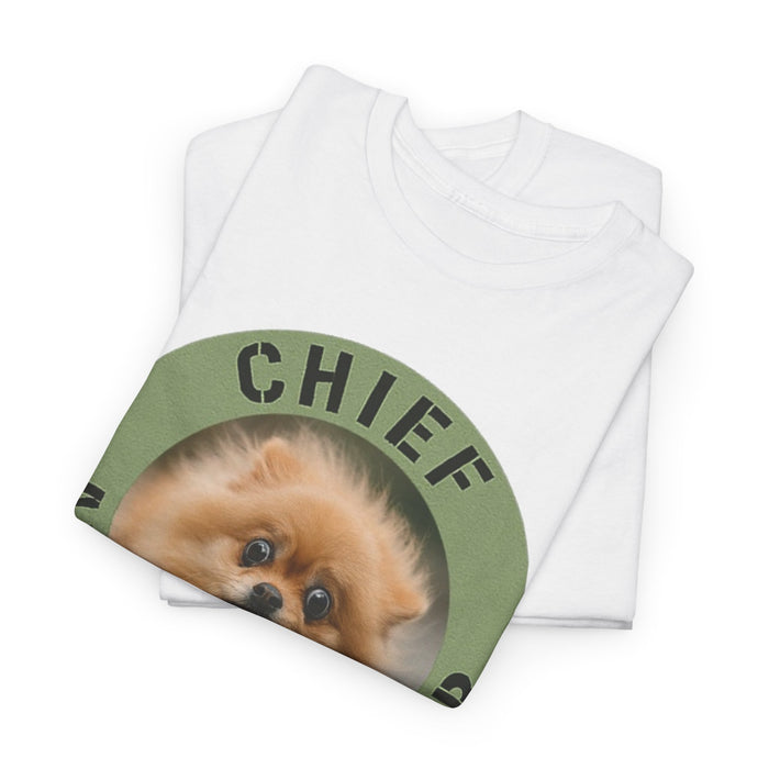 Chief Anxiety Officer Dog T-Shirt — Funny Pomeranian Pet Tee