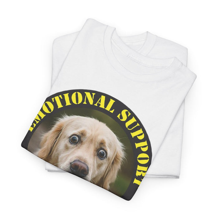 Emotional Support Human T-Shirt — Cute Golden Retriever Therapy Dog Tee