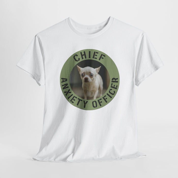 Chief Anxiety Officer T-Shirt — Funny Dog Graphic Tee