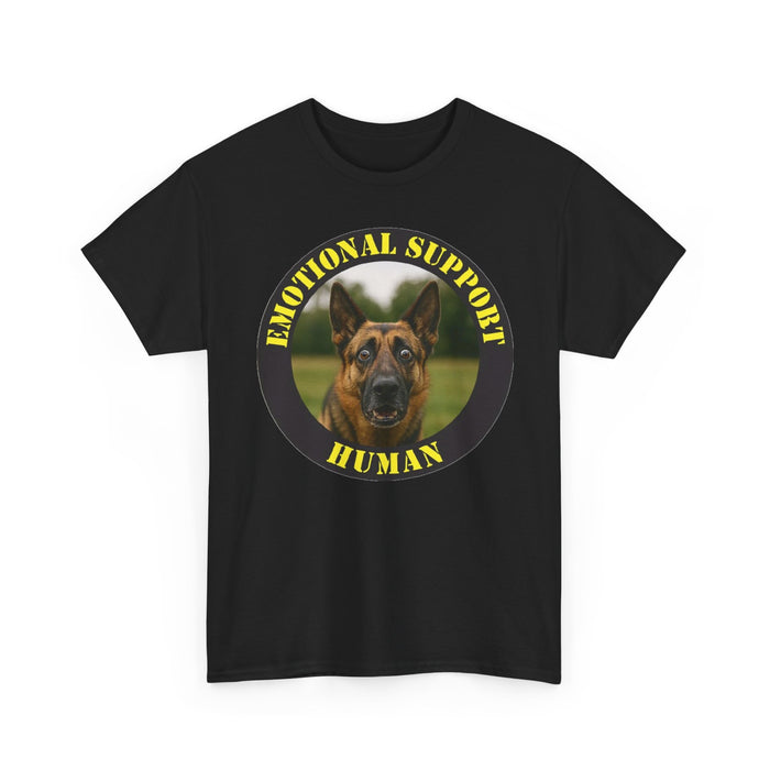 Emotional Support Human T-Shirt — German Shepherd Support Dog Tee