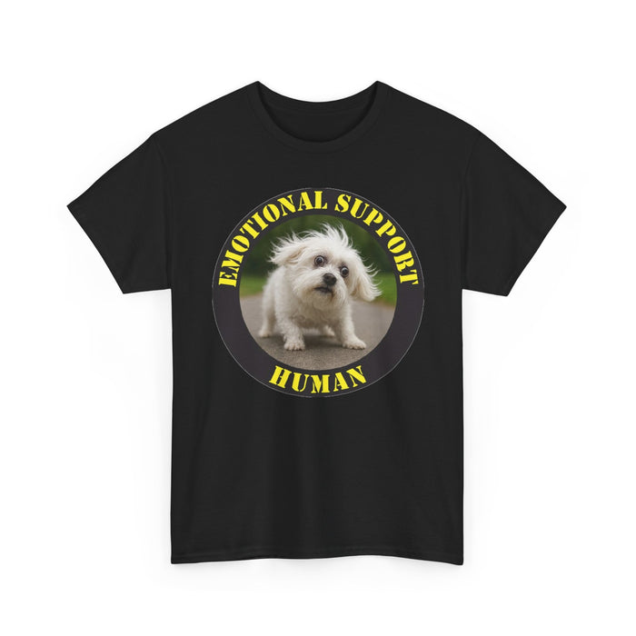 Emotional Support Human T‑Shirt - Cute Puppy Graphic Tee