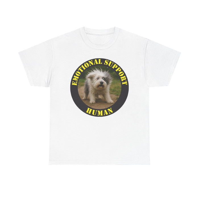 Emotional Support Human T-Shirt — Cute Puppy Graphic Tee