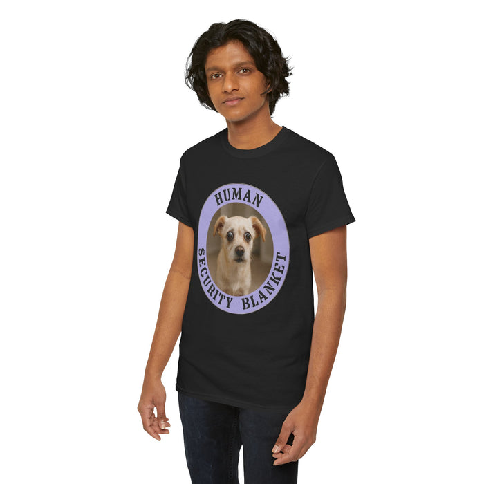 Dog 'Human Security Blanket' T-Shirt — Cute Rescue Pup Graphic Tee