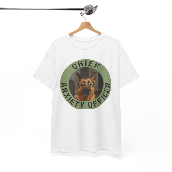 Chief Anxiety Officer Tee — Funny German Shepherd Dog Shirt