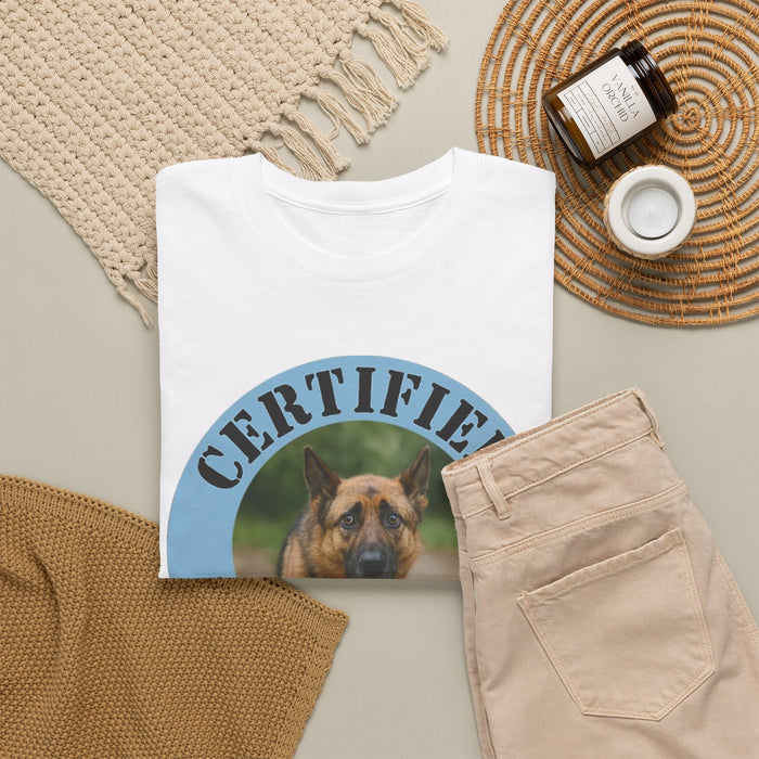 Certified Velcro Dog T-Shirt — Funny Pet Lover Tee