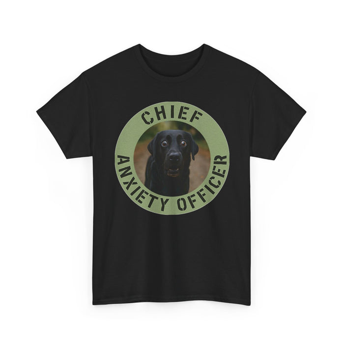 Chief Anxiety Officer T-Shirt — Funny Dog Graphic Tee for Pet Lovers