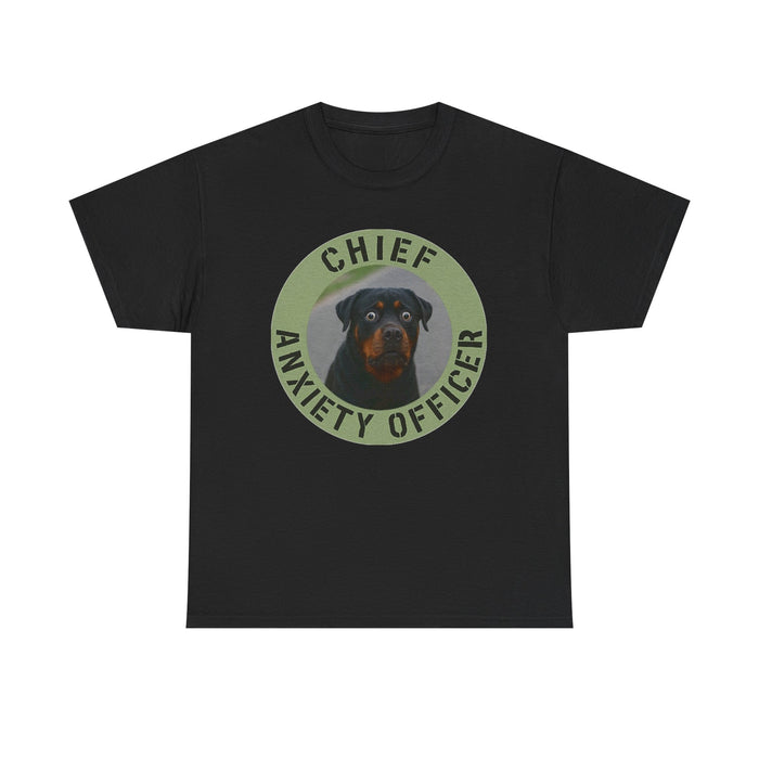 Chief Anxiety Officer T-Shirt – Funny Rottweiler Dog Tee