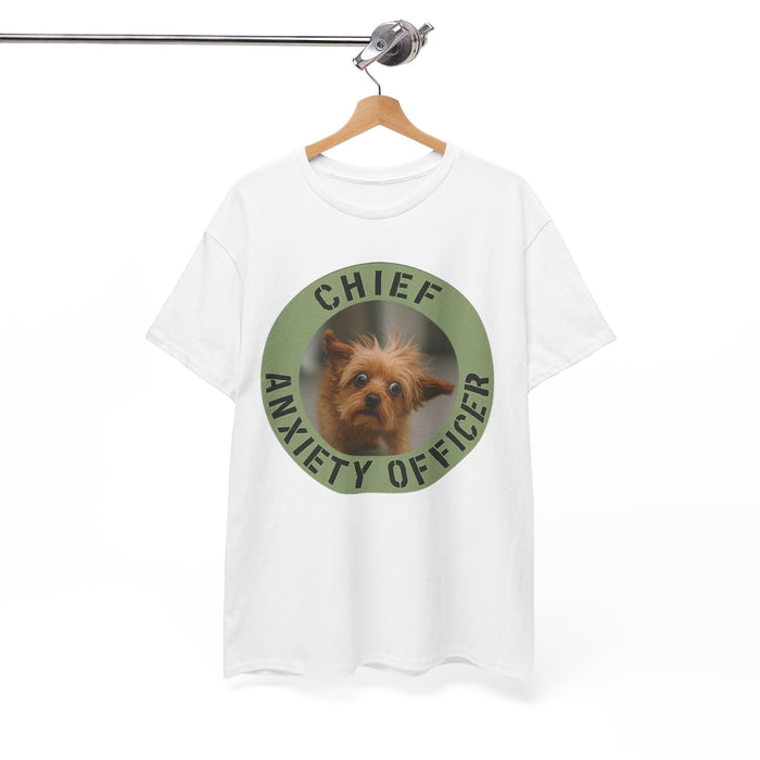 Chief Anxiety Officer Dog T‑Shirt – Funny Pet Lover Tee