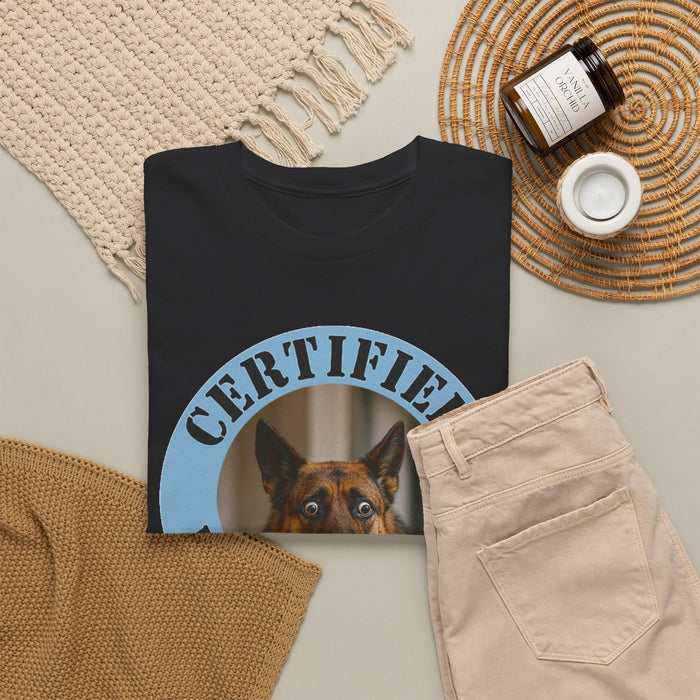 Certified Velcro Dog T-Shirt — Funny German Shepherd Pet Shirt