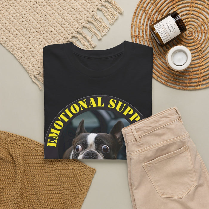 Emotional Support Human T-Shirt — Funny Boston Terrier Pet Tee