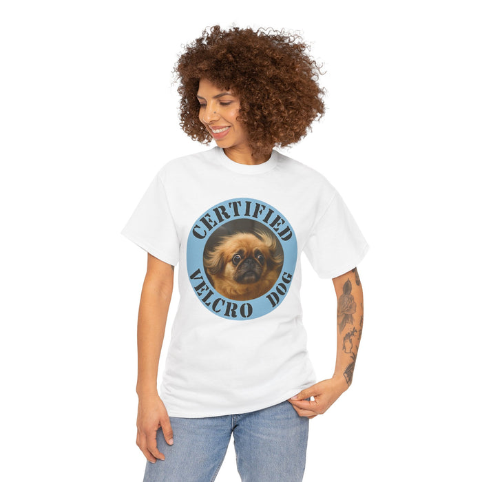 Certified Velcro Dog T-Shirt — Cute Pekingese Graphic Tee