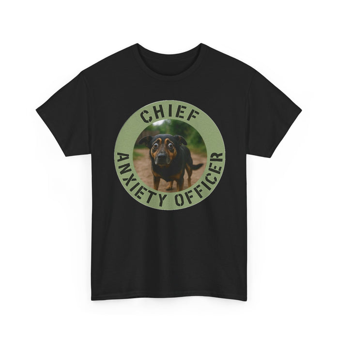 Chief Anxiety Officer T-Shirt — Funny Dog Anxiety Officer Tee