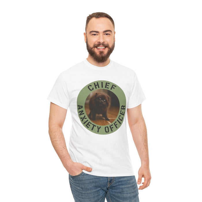 Chief Anxiety Officer T-Shirt — Funny Dog Graphic Tee