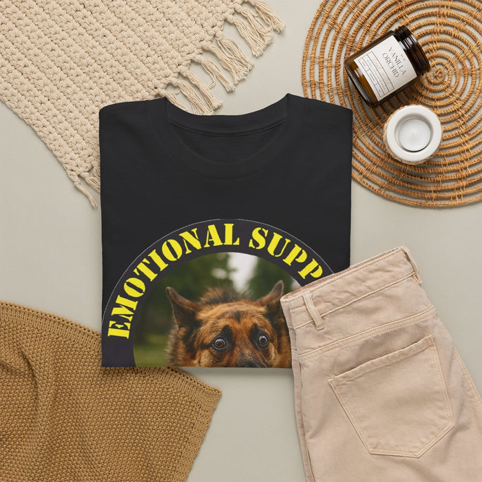 Emotional Support Human T-Shirt — Funny German Shepherd Pet Lover Tee