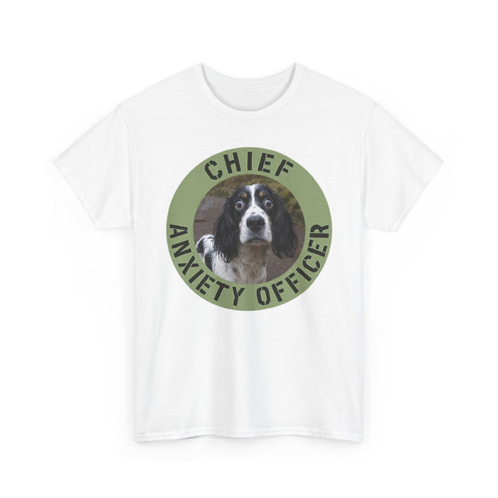 Spaniel Chief Anxiety Officer Dog T-Shirt – Funny Pet Lover Tee