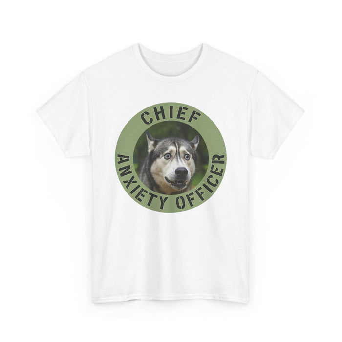 Chief Anxiety Officer T-Shirt — Funny Dog Graphic Tee