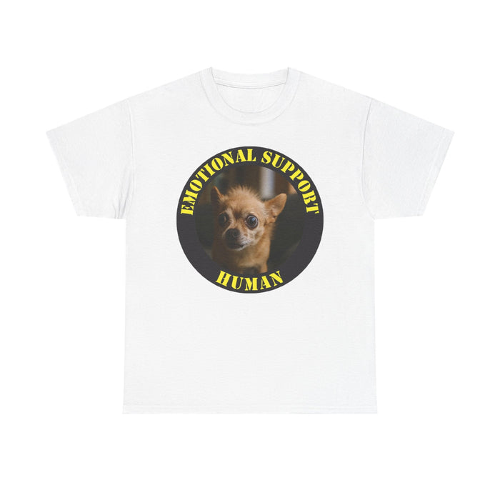 Emotional Support Human T-Shirt — Funny Chihuahua Rescue Tee