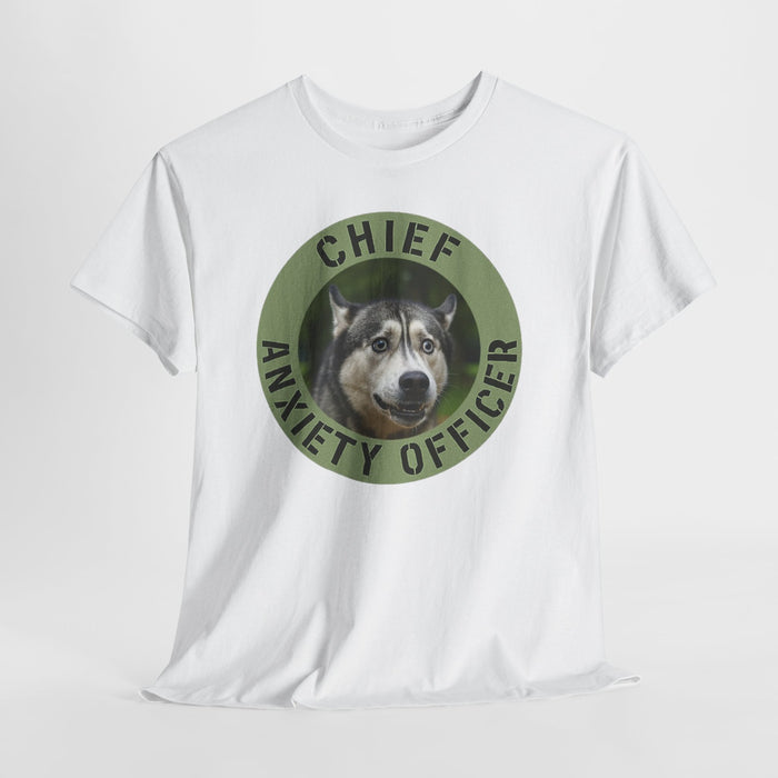 Chief Anxiety Officer T-Shirt — Funny Dog Graphic Tee