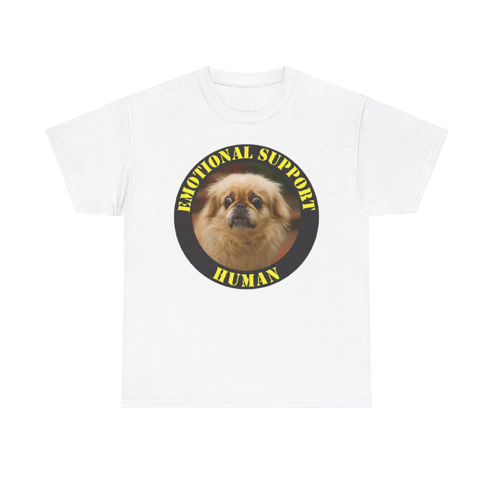 Emotional Support Human T-Shirt - Cute Pomeranian Rescue Pet Tee