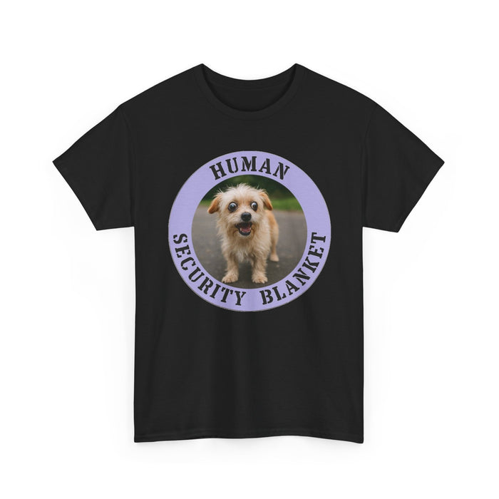 T‑Shirt — "Human Security Blanket" Cute Puppy Graphic Tee