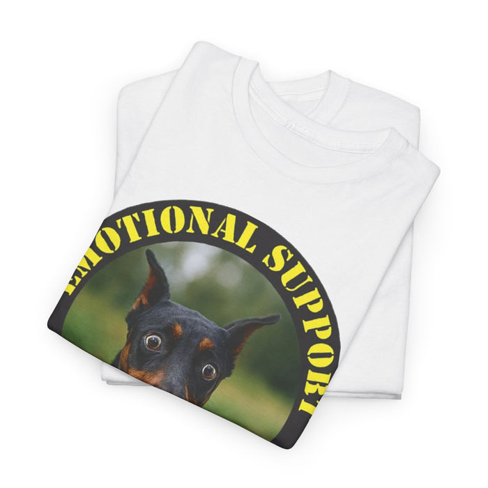 Emotional Support Human T‑Shirt — Doberman Pet Lover Tee