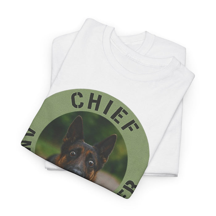 Chief Anxiety Officer T-Shirt — Funny Dog Graphic Tee for Pet Lovers