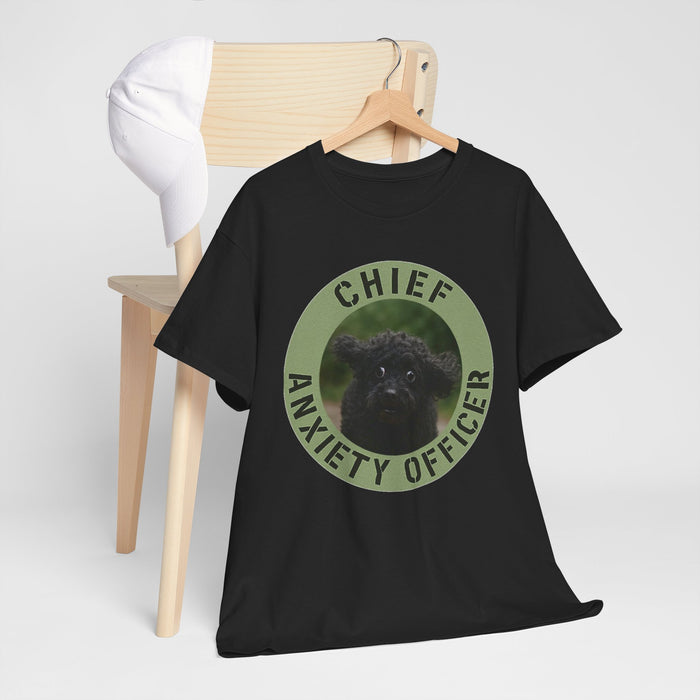 Chief Anxiety Officer T-Shirt – Funny Cute Pug Anxiety Tee