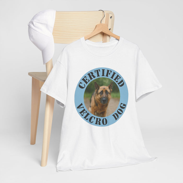 Certified Velcro Dog T-Shirt — Funny Pet Lover Tee
