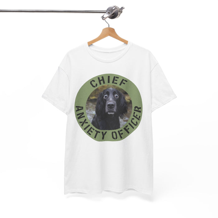 Spaniel Chief Anxiety Officer Dog T-Shirt – Funny Pet Rescue Gift
