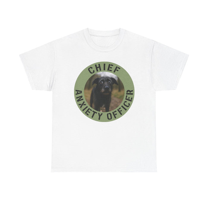 Chief Anxiety Officer Dog T-Shirt – Funny Pet Lover Tee