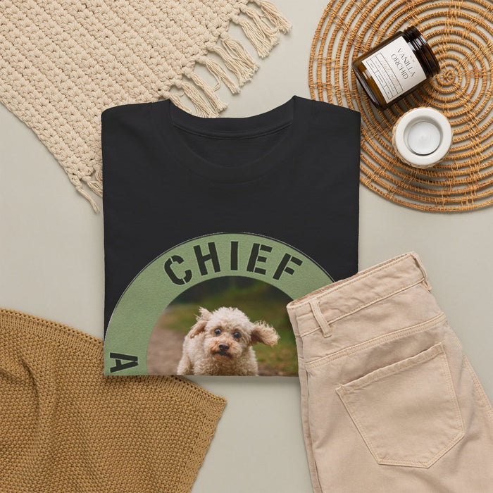 Chief Anxiety Officer T-Shirt — Cute Puppy Graphic Tee for Anxious Dog Lovers
