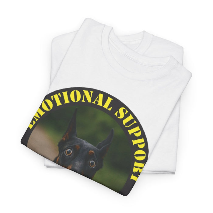Emotional Support Human T-Shirt – Doberman Pet Lover Tee