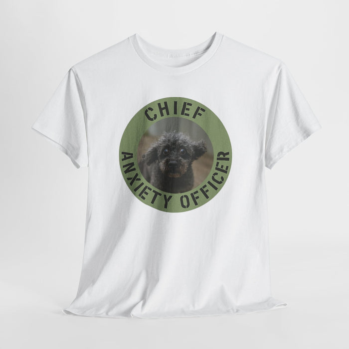 Chief Anxiety Officer T-Shirt — Funny Dog Anxiety Officer Tee