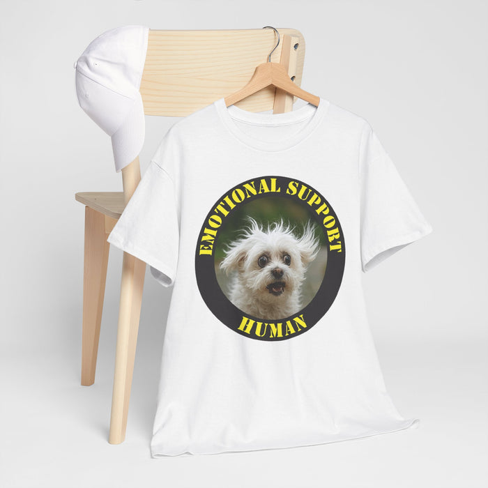 Emotional Support Human T-Shirt — Cute Dog Circle Graphic