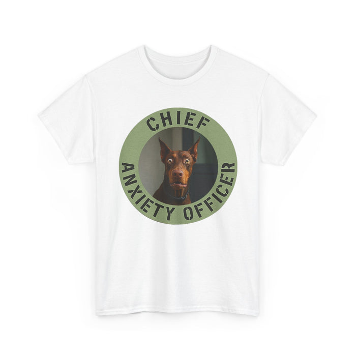 Chief Anxiety Officer T-Shirt — Funny Dog Graphic Tee
