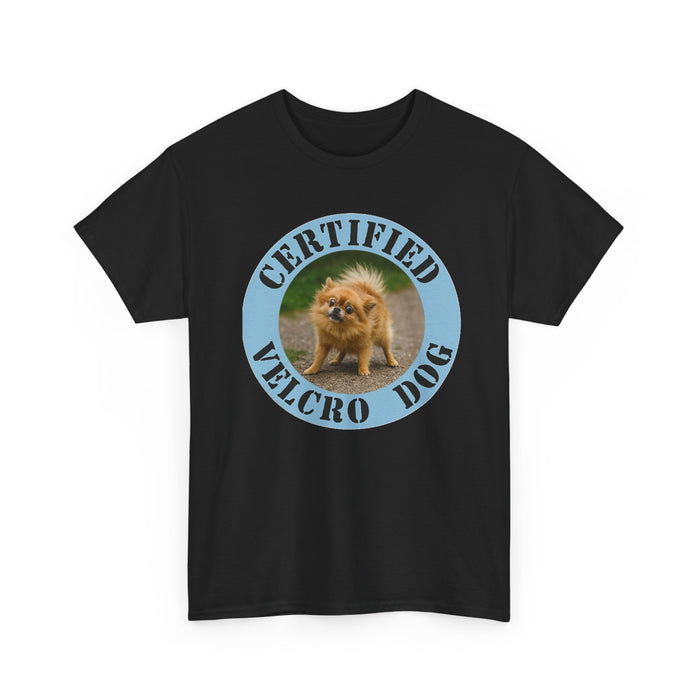 Certified Velcro Dog T-Shirt – Funny Pomeranian Pet Lover Tee