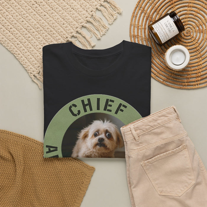 Chief Anxiety Officer Tee — Cute Dog Graphic T-Shirt for Dog Lovers & Anxious Humor