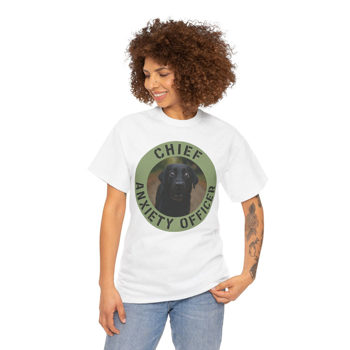 Chief Anxiety Officer T-Shirt — Funny Dog Graphic Tee for Pet Lovers