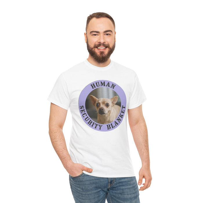 T-Shirt — "Human Security Blanket" Cute Chihuahua Graphic Tee