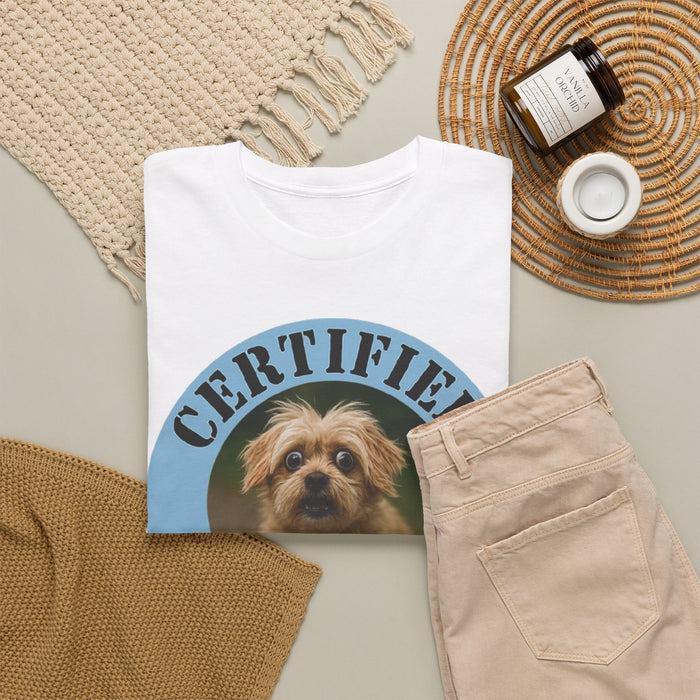 Maltese Certified Velcro Dog T-Shirt — Cute Pet Photo Tee for Dog Lovers