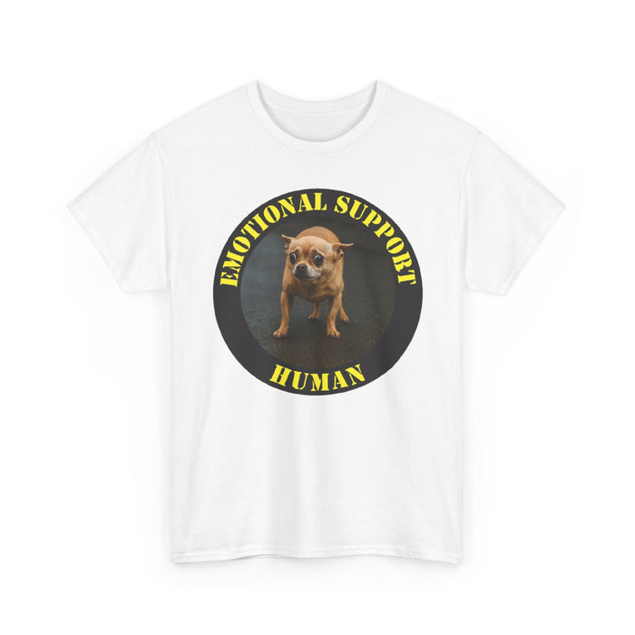 Emotional Support Human T-Shirt — Funny Rescue Dog Graphic Tee