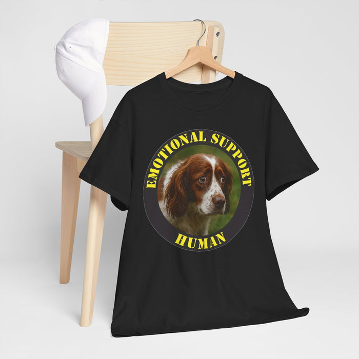 Emotional Support Human T-Shirt — Cute Spaniel Pet Therapy Tee
