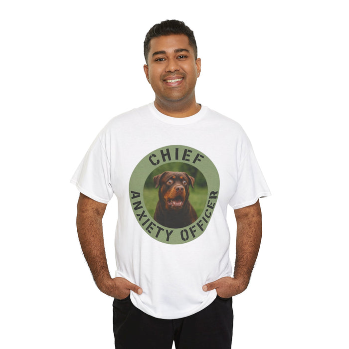 Chief Anxiety Officer Dog T-Shirt – Funny Pet Lover Tee