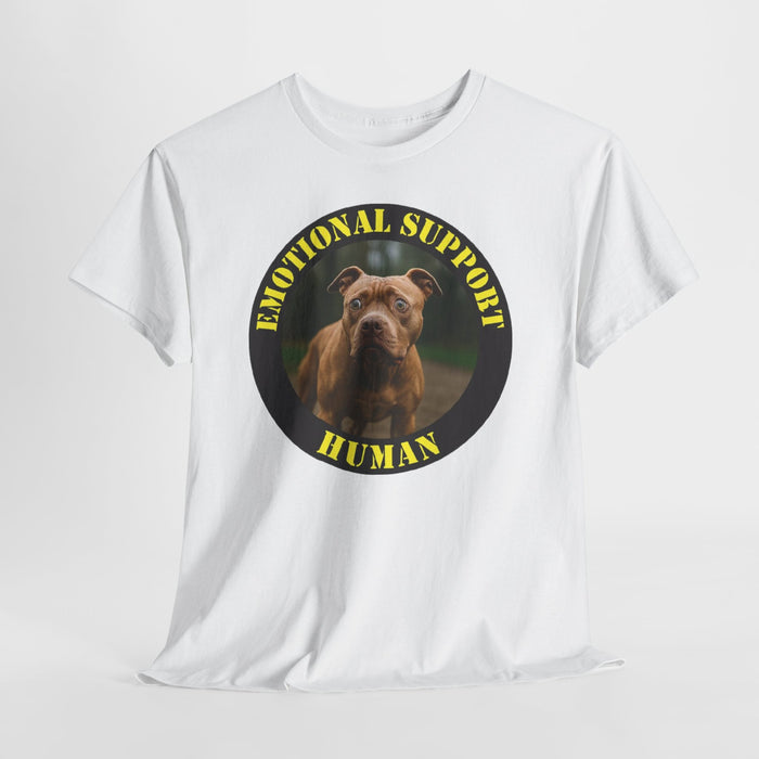 Dog Emotional Support Human T-Shirt – Funny Rescue Pet Therapy Tee