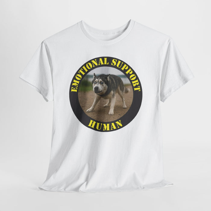 Emotional Support Human T-Shirt — Funny Rescue Dog Graphic Tee