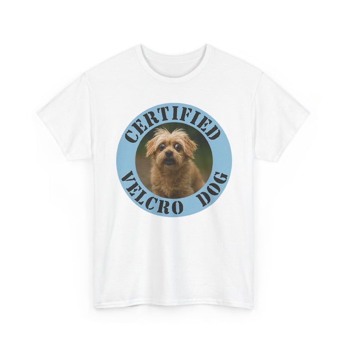 Maltese Certified Velcro Dog T-Shirt — Cute Pet Photo Tee for Dog Lovers
