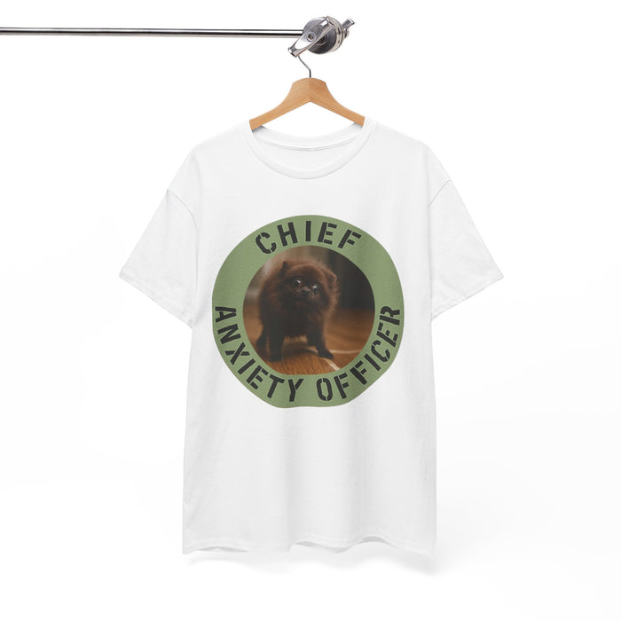 Chief Anxiety Officer T-Shirt — Funny Dog Graphic Tee